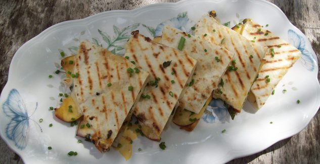 Grilled Peach Quesadillas