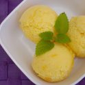 Mango sorbet toasted ginger