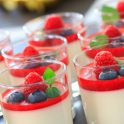 Panna cotta with fruit